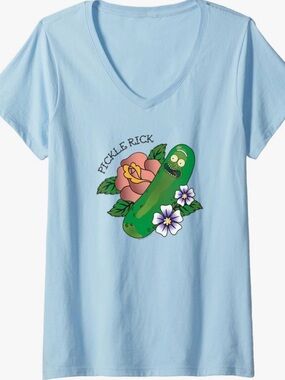 🥒 Pickle Rick V-Neck Tee